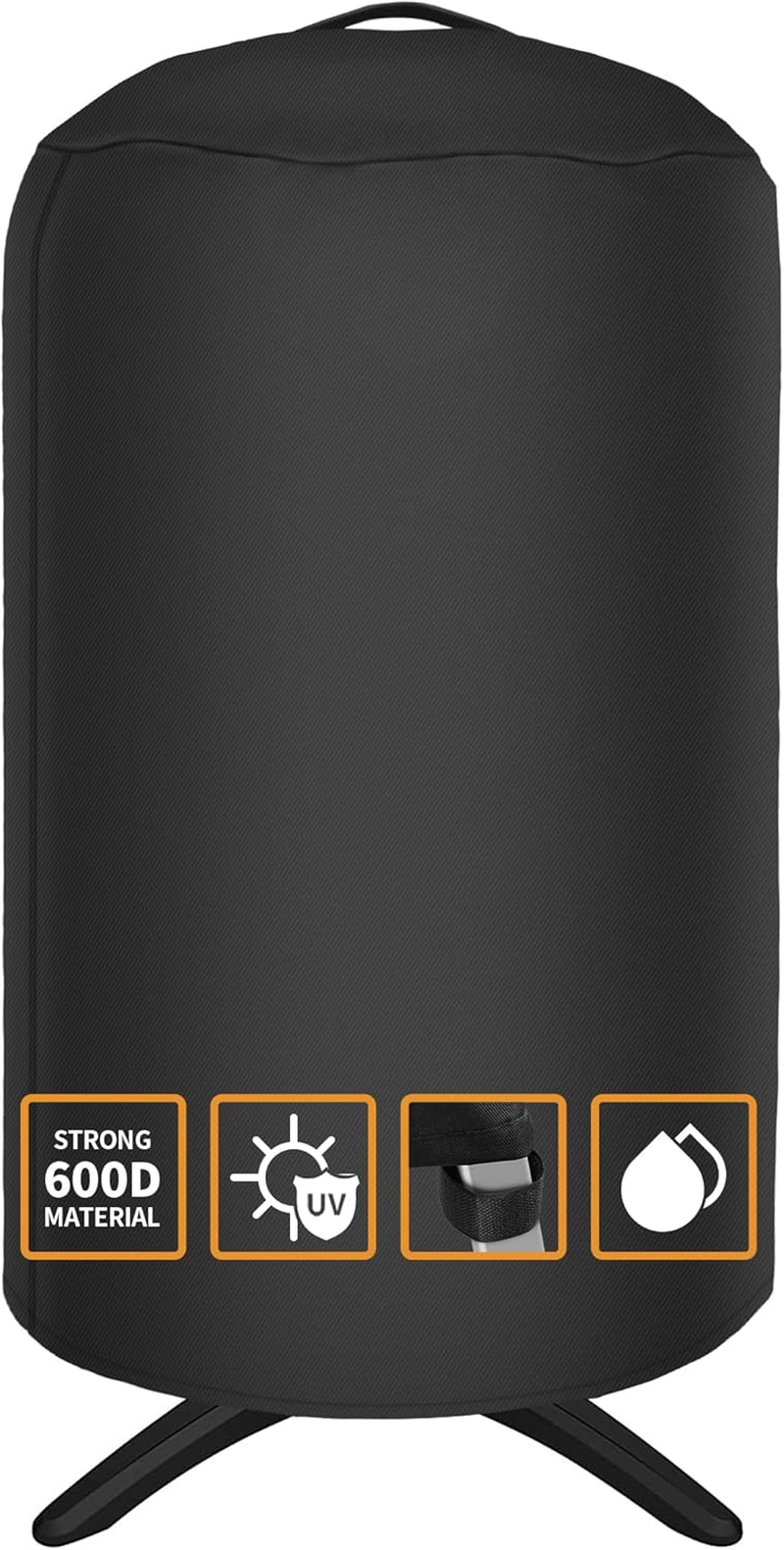 Round Grill Cover 19.5”Dia x 32”H, Waterproof for George Foreman GFO3320 GFO240