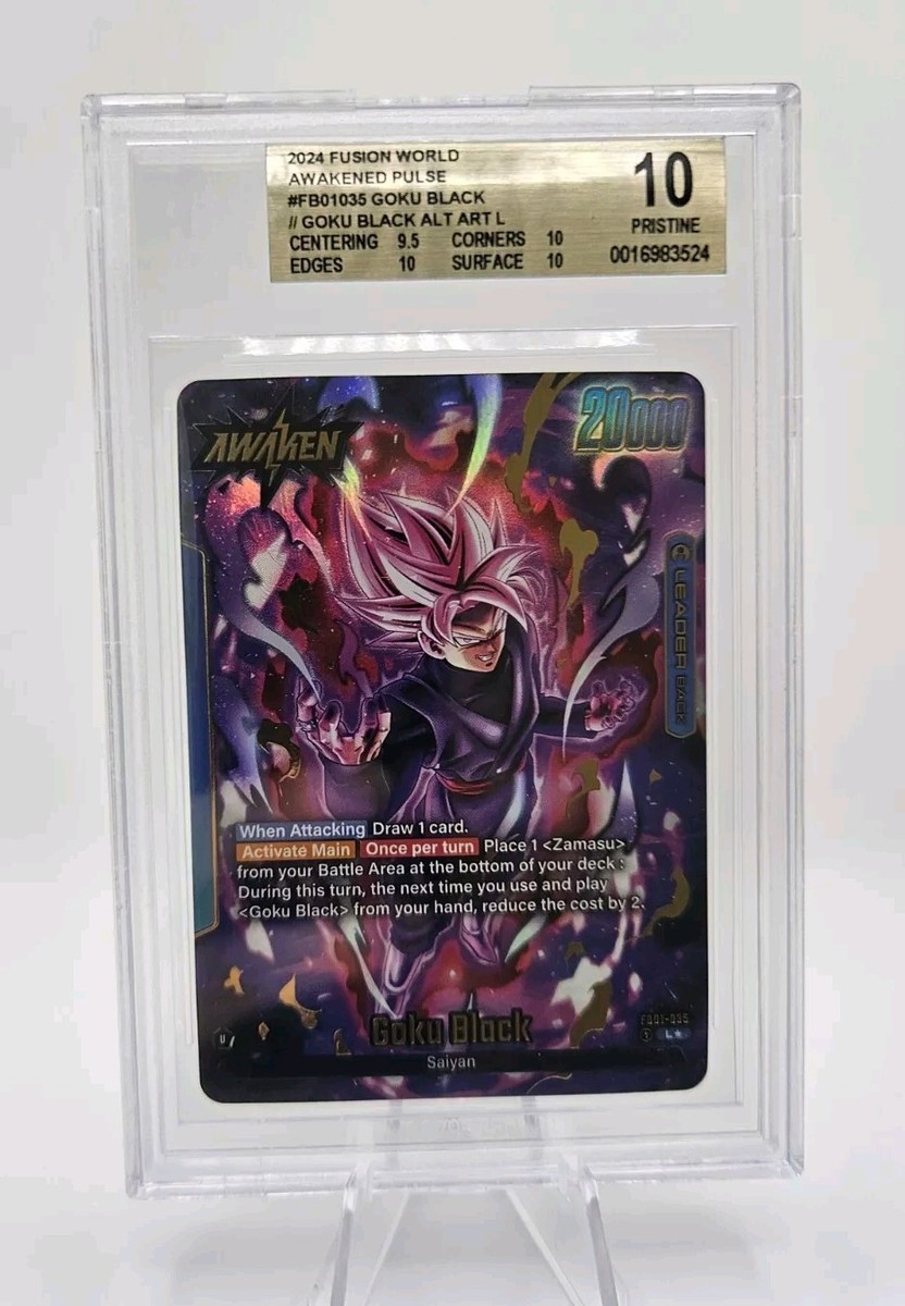 BGS 10 Goku Black Leader Alt Art Dragon Ball Super Fusion BGS 10 Goku Black Leader Alt Art Dragon Ball Super Fusion