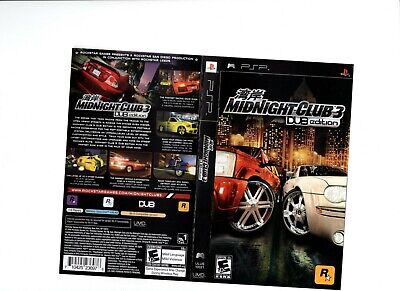 Midnight Club 3 Dub Edition PSP ARTWORK ONLY Authentic 