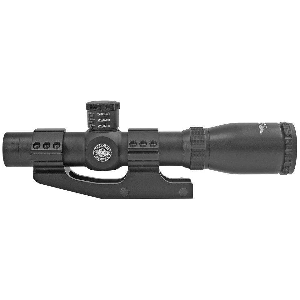 Mira para rifle de armas tácticas BSA Optics 1-4X 24 Mil puntos 30 mm Mnt TW-14X24W1PMTB Foto 2 de 2