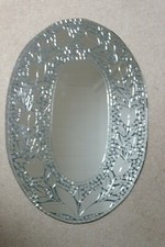 Hand Crafted Mosaic Mirror WithTulips Design 70 x 50 Cm Wide