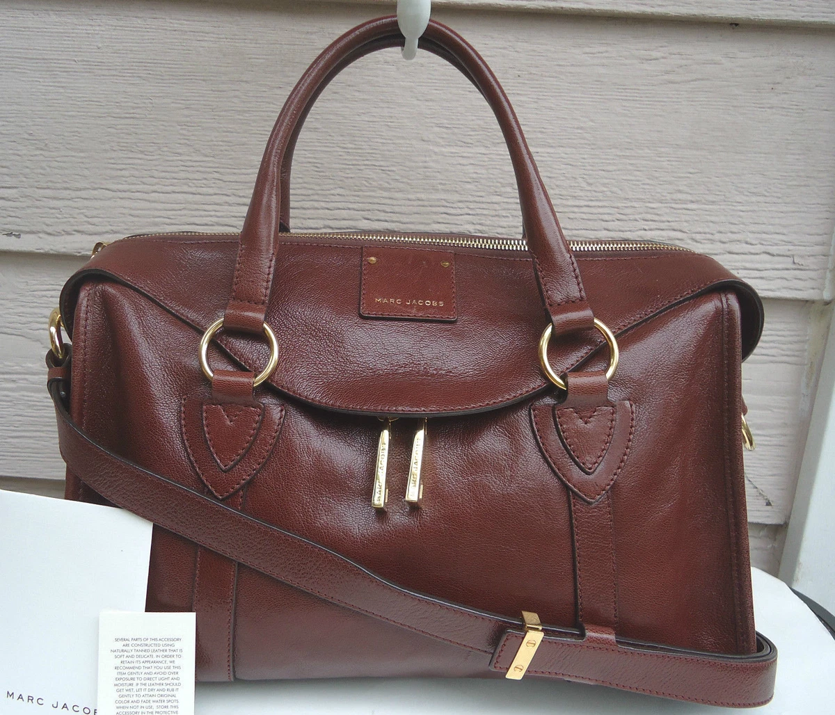 Marc jacobs wellington leather best sale satchel