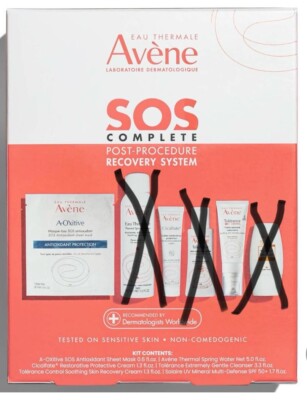 Avene SOS Incomplete Post-Procedure Recovery Kit NEW