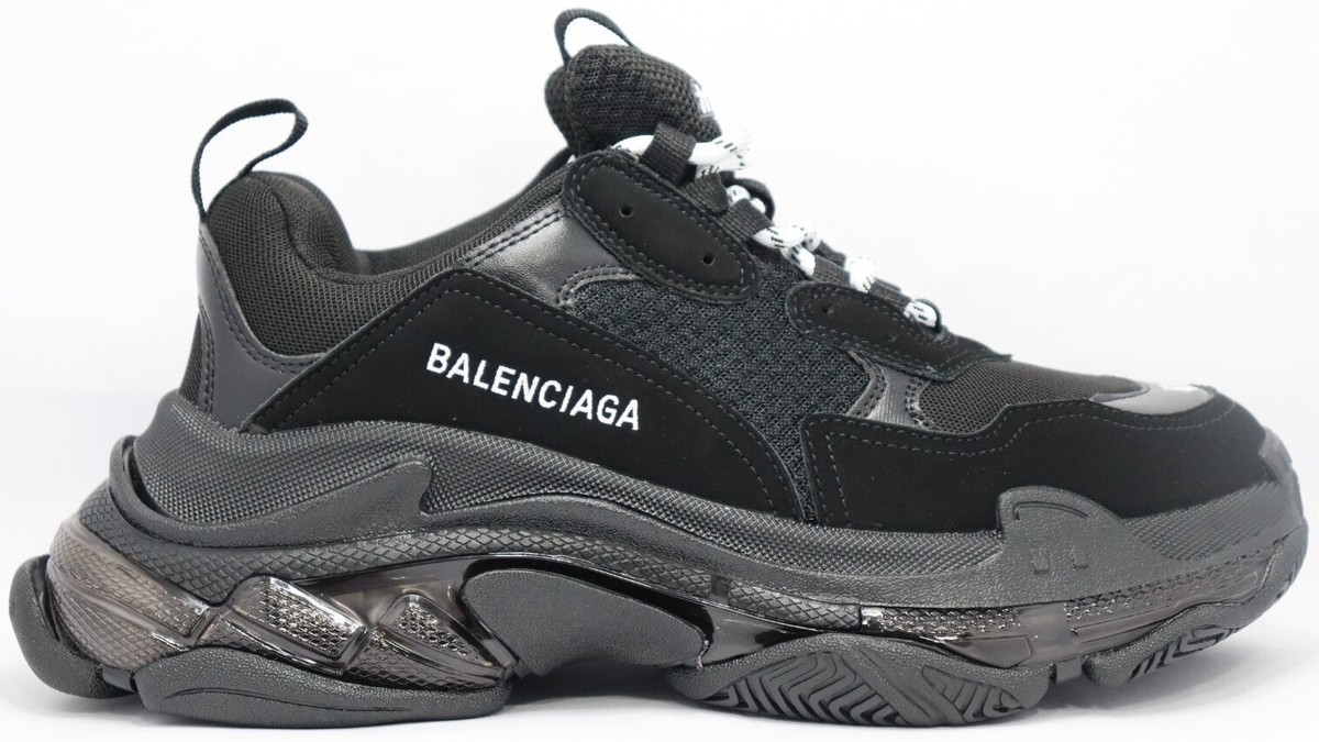 Balenciaga Triple S Sneaker Clear Sole - Black for sale | eBay