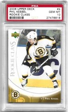 2006-07 Upper Deck Rookie Class Phil Kessel #4 Rookie RC PSA 10 (POPULATION =10)