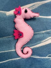 Felt Seahorse Plush Handmade discounted 