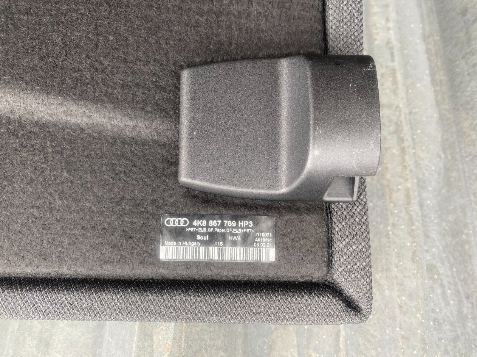 AUDI A7 S7 RS7 C8 PARCEL SHELF LOAD COVER 4K8867769 4K8867771 2018 