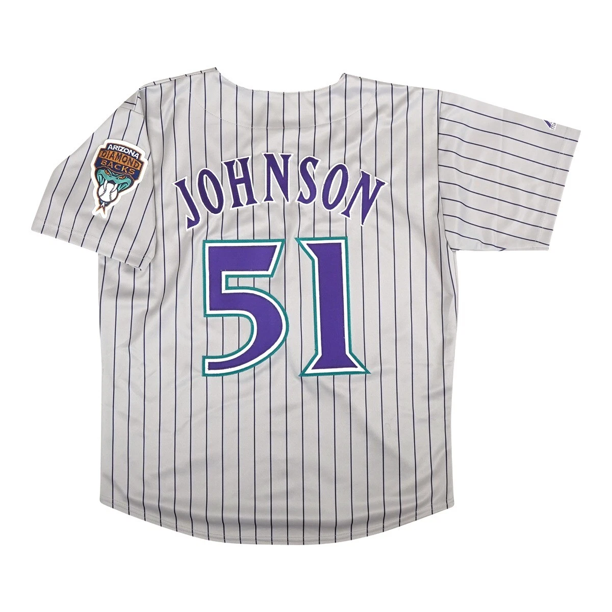 Randy Johnson 1999 Arizona Diamondbacks Grey Road Throwback Men's Jersey  (M-2XL)