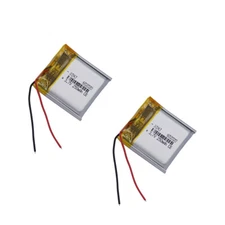 2PCS 3.7V 0.925Wh 250mAh Rechargeable Li-Polymer Li Battery 602020 Li-ion Cell