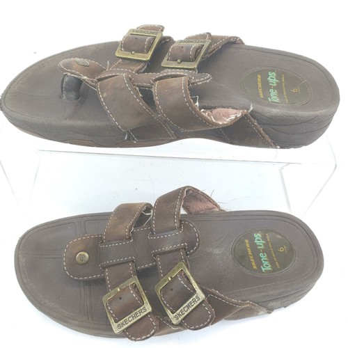 Skechers Tone Ups Brown Toning Leather 