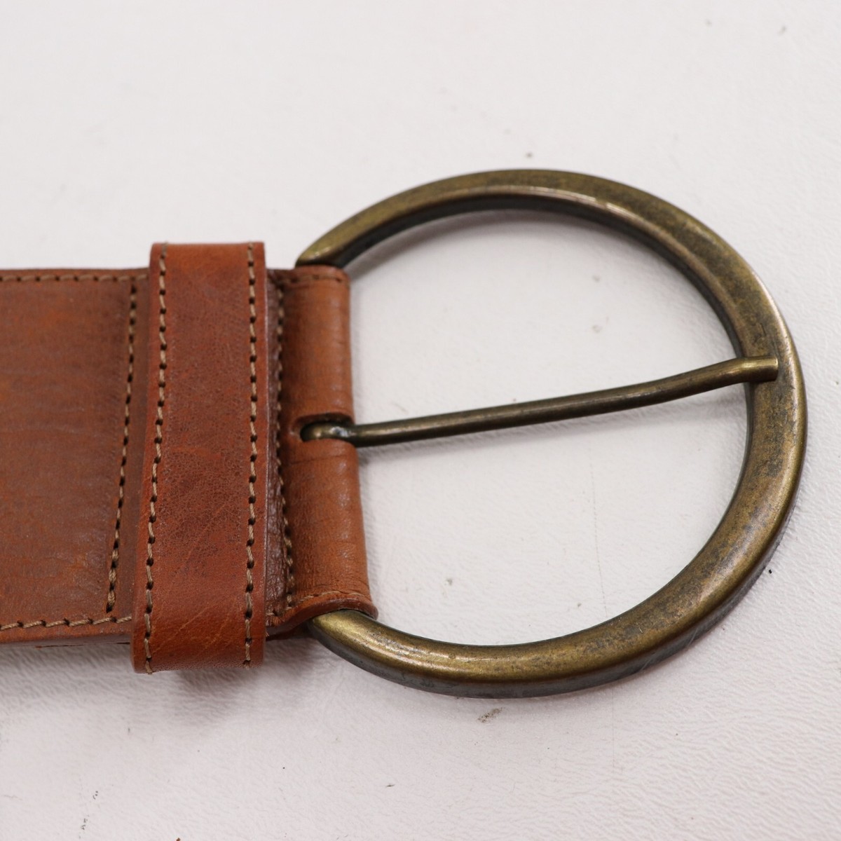 SANGIORGIO Italian Designer Leather  Ring Belt NEW Sangiorgio Leather Belt With Silver Buckle – Italy | QUIET WEST main image 4