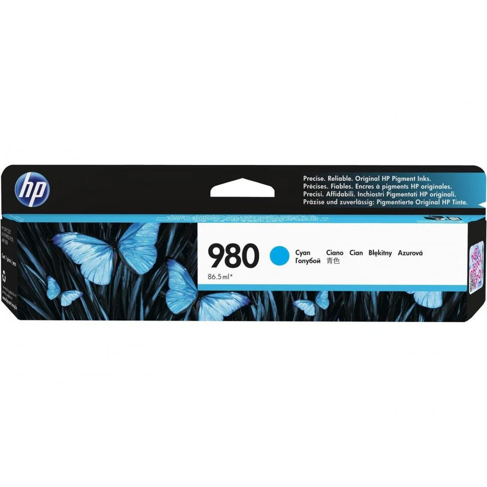 original HP D8J07A 980 cyan Officejet Enterprise X585 X555 MHD 2016-2020 - Bild 1 von 1