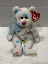 Ty Beanie Baby Kissme the Bear MWMT DOB February 7, 2001  Retired L👀k🔥🔥