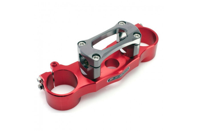 Té de fourche ZETA titane et pontets 28.6mm : l'excellence pour Honda CRF 110 F