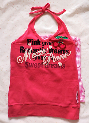 Mezzo Piano Size S/140 Tops and Tube Top Red Cotton Cherry Mezzo Piano Size S/140 Tops and Tube Top Red Cotton Cherry