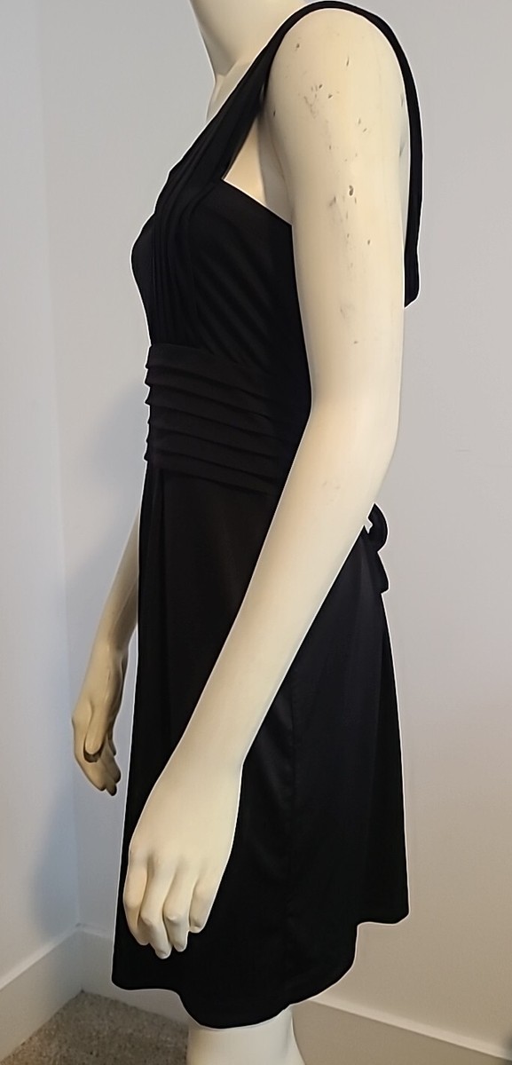 Ann Taylor Womens Black Cocktail Dress One Shoulder Slimming Waist M | eBay Ann Taylor Womens Black Cocktail Dress One Shoulder Slimming Waist M | eBay