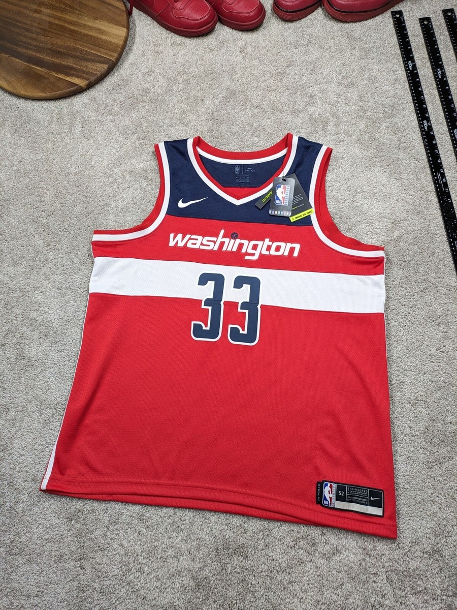 Nike Kyle Kuzma Washington Wizards Jersey Dri Fit #33 XXL 56