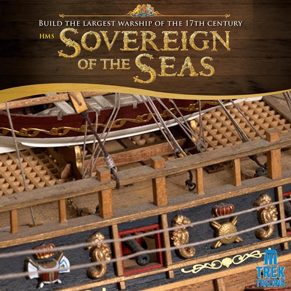 Sovereign of the Seas DeAgostini Complete Model Kit inc Stand Jig