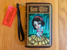Snow White Book Wallet Wristlet Clutch in Vinyl by Spookyville Critters