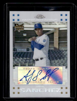 2007 Topps Chrome #288 Angel Sanchez Rookie Autograph White