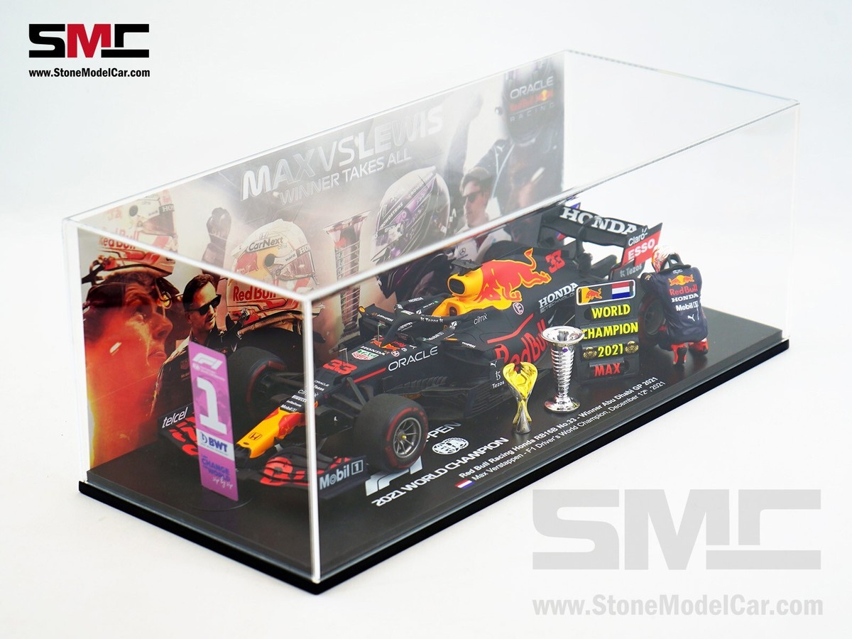 スポーツ Danil Yad F1 2021 Max Verstappen 2021 F1 WDC Max Verstappen Red Bull RB16B Abu Dhabi 1:18