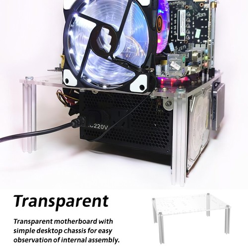 3 Setzt Open Air Computer Case Open Frame Computer Case /UATX DIY -Chassis - Bild 7 von 12
