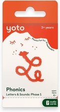 YOTO Phonics: Letters  Sounds: Phase 1   Kids 7 Audio Cards for Medium, Red