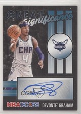2020-21 Panini NBA Hoops Great SIGnificance Devonte' Graham #GS-DGR Auto 6l7