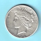 SILVER 1922 S PEACE SILVER DOLLAR UNGRADED - BEAUTIFUL COIN