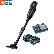 Makita CL002GD205 40v Max XGT Cordless Brushless Vacuum Cleaner Black Inc 2x ...