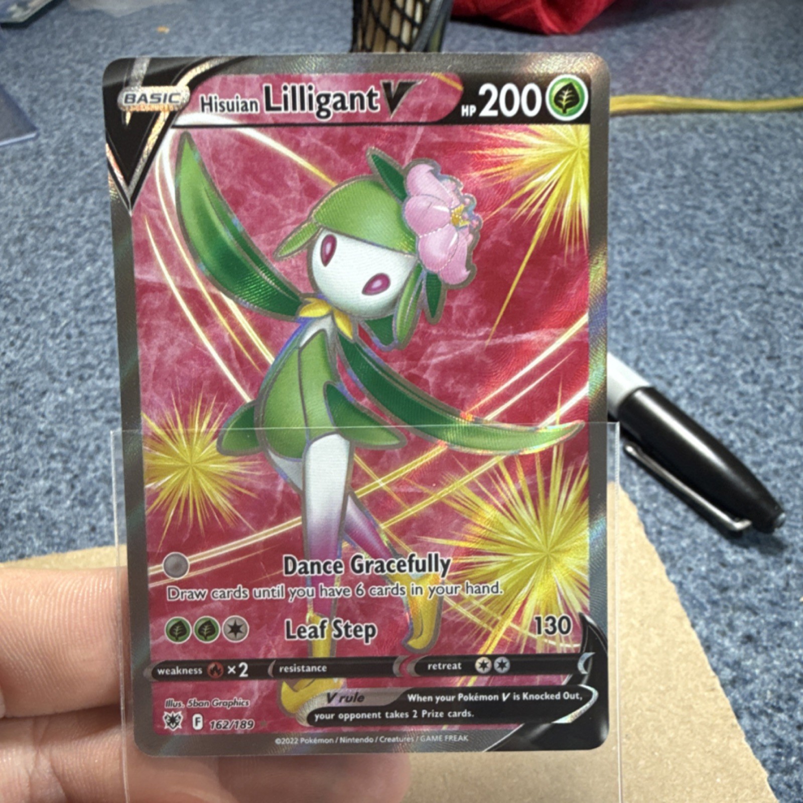 Pokémon TCG Astral Radiance Hisuian Lilligant V Full Art Ultra Rare Holo 200 HP
