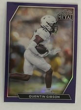 2026 Leaf Metal Football Quentin Gibson Purple 1/7 COLORADO BUFFALOES