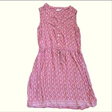 Gap Floral Tie Waist Boho Printed Summer Festival Hippie Flowy Tank Dress