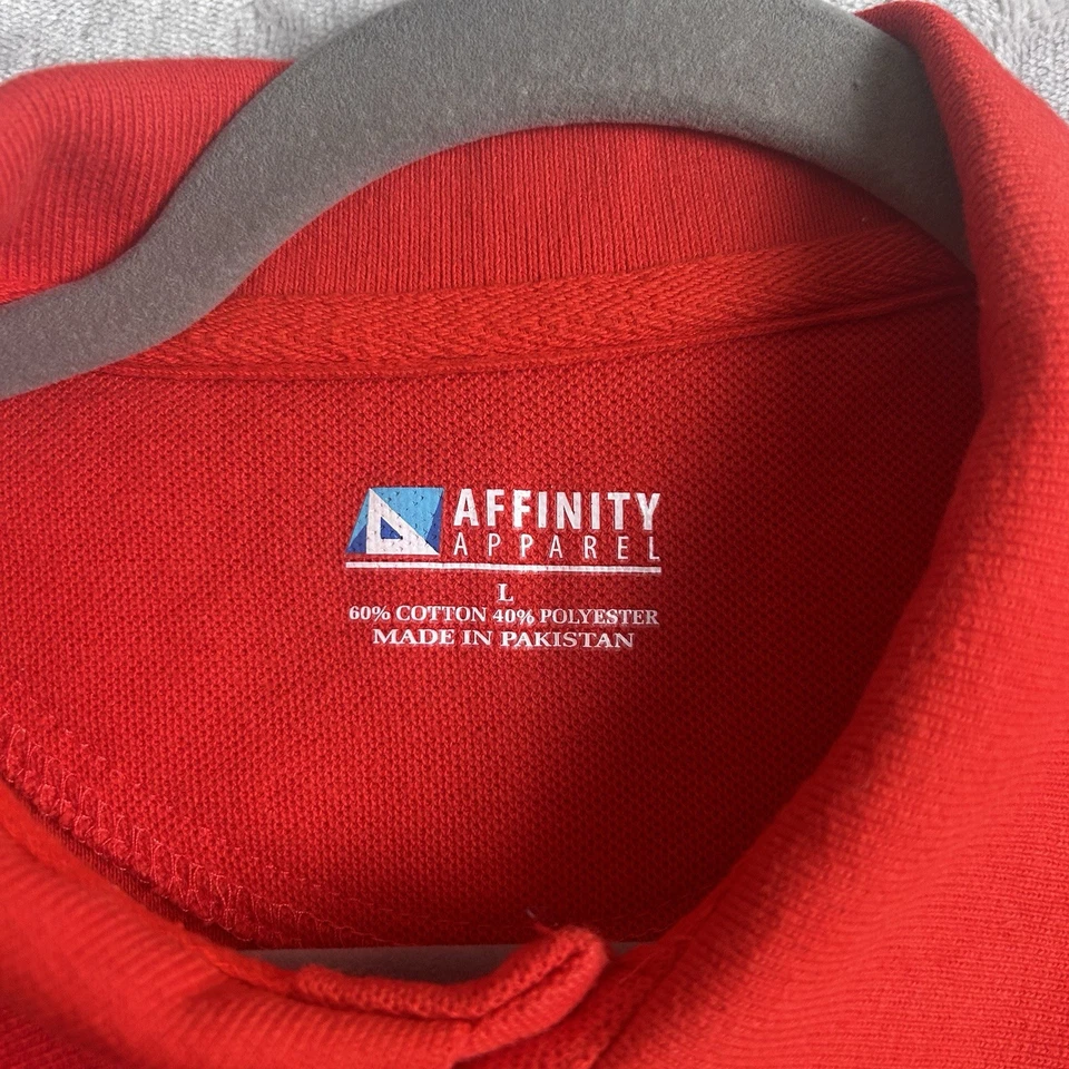 Shell V-Power Shirt Mens Large Red Nitro Oil Gas Embroidered Uniform Polo Golf - Image 3 of 4