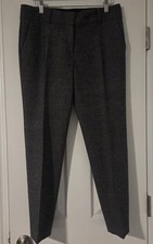 Ann Taylor Polyester Blend Speckled Grey Dress Slacks Pants Career Womens Size 6