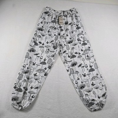 Harem Mushroom Pants White One Size New Go Jolly Fashions Cotton