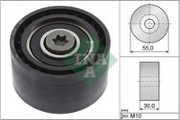 Umlenkrolle Zahnriemen FÜR Peugeot Rifter - Schaeffler INA 532 0874 10
