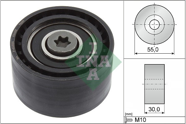 Umlenkrolle Zahnriemen FÜR Peugeot Rifter - Schaeffler INA 532 0874 10-image