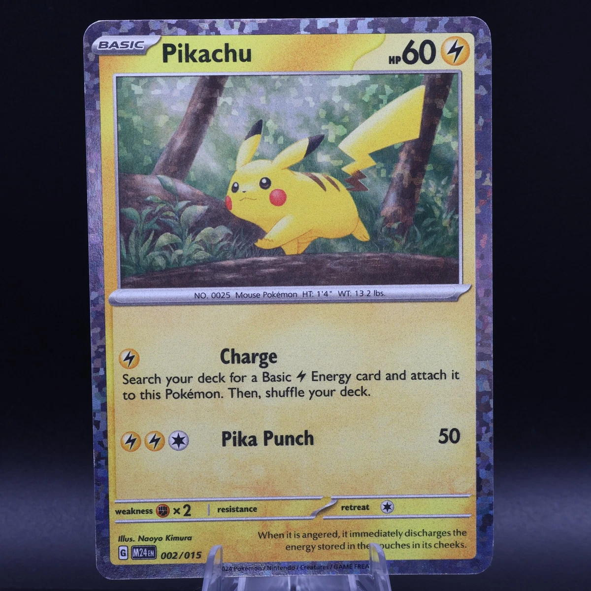 ピカチュウ 002/015 英語版 マクドナルドプロモ コンフェッティホロ Pikachu 002/015 McDonald's 2024 for sale | eBay