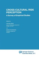 Ortwin Renn (U. A.) | Cross-Cultural Risk Perception | Taschenbuch | Englisch