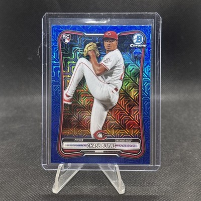 2025 Bowman Chrome Prospects Chase Burns #BCP-122 Blue Mojo Refractor /150 (RC)
