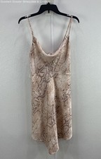 Guess Women's Pink and White Scale Sleeveless Dress Size S