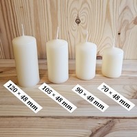 4 StüCk Stumpenkerzen Kerzen Weihnachtskerzen Dekokerzen Tischdeko Advent