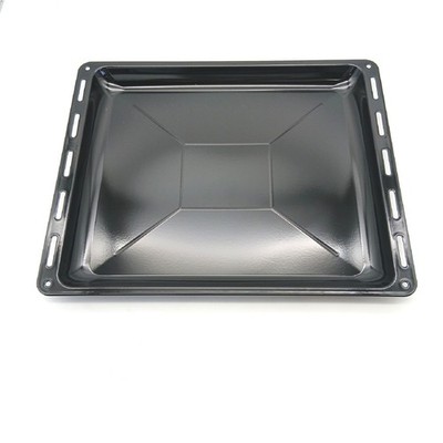 ICQN Backblech Backzubehör Küche Set emailliert verchromt 460 x 370 mm robust zu