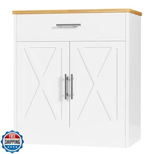 Shintenchi Farmhouse Storage Cabinets with Doors and Shelves,Kitchen Barn Doo