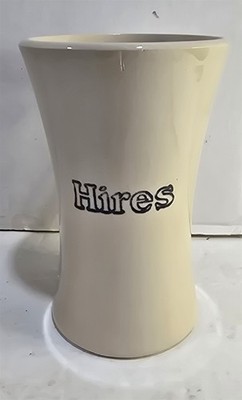 Vintage Hires Root Beer Float Stoneware Pottery Mug Advertising Crazed #2