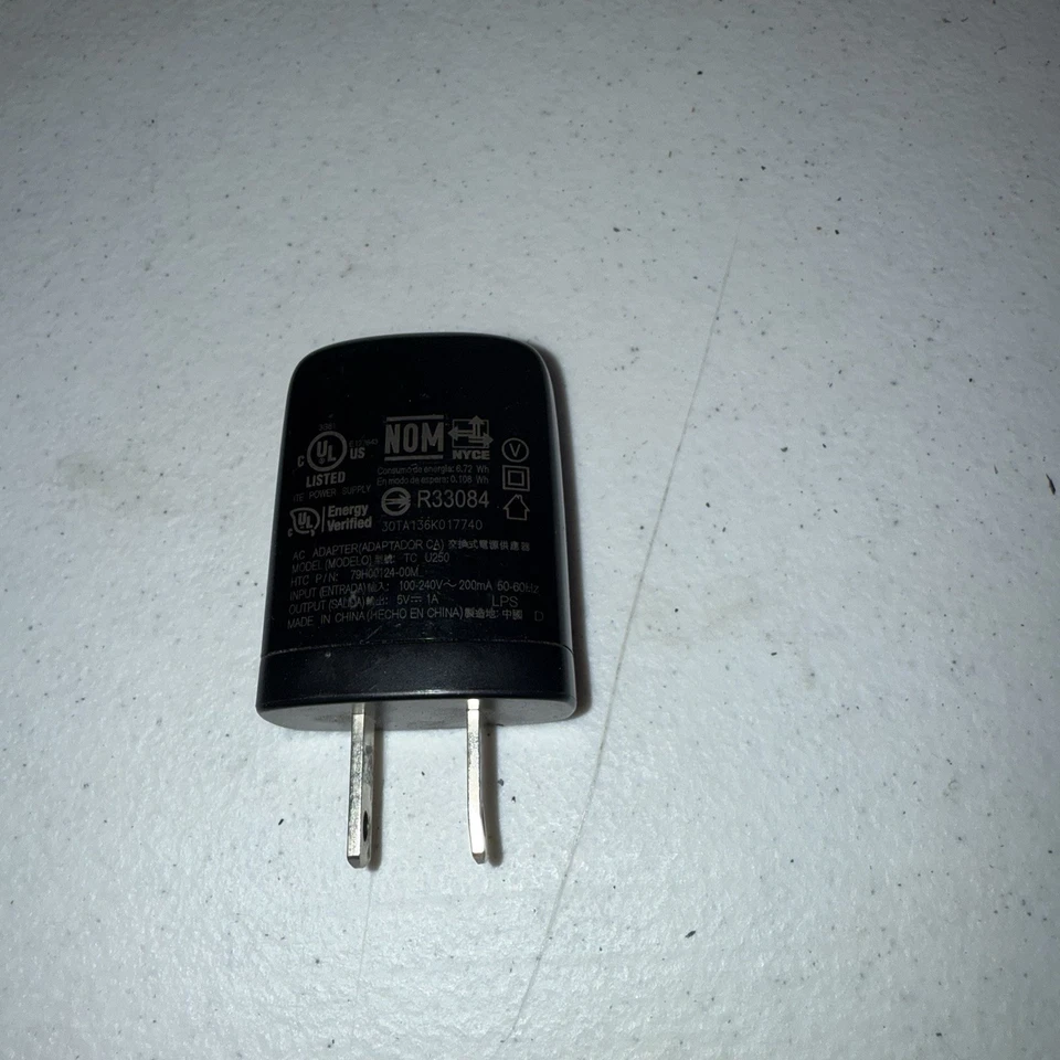 ORIGINAL HTC HOME CHARGER TRAVEL WALL AC POWER ADAPTER - Image 2 of 3