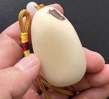 2 Hand Carved Statue Chain Decor