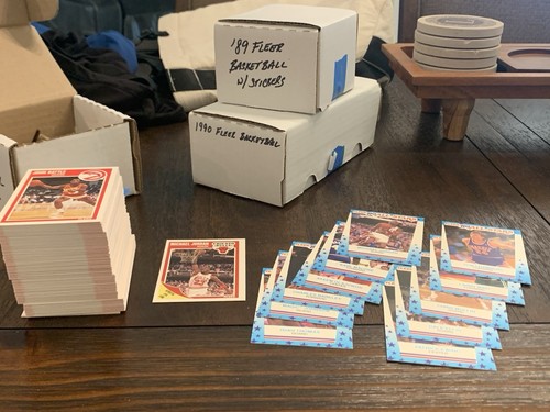(2) 1989-90 & (1) 1990-91 FLEER NBA BASKETBALL Complete Sets