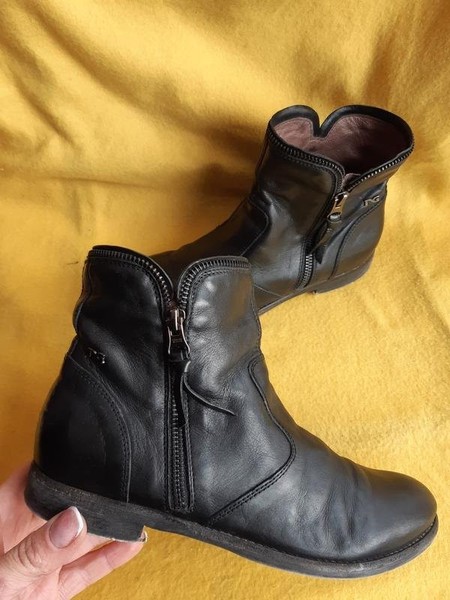 Women Nero Giardini Boots Black Leather 37.5